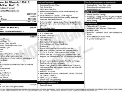 Used 2017 Chevrolet Silverado 1500 LS w/ LS Convenience Package RWD image 5