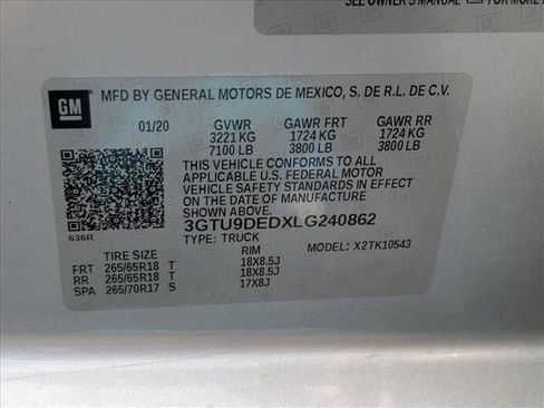 Used 2020 GMC Sierra 1500 SLT AWD/4WD image 23