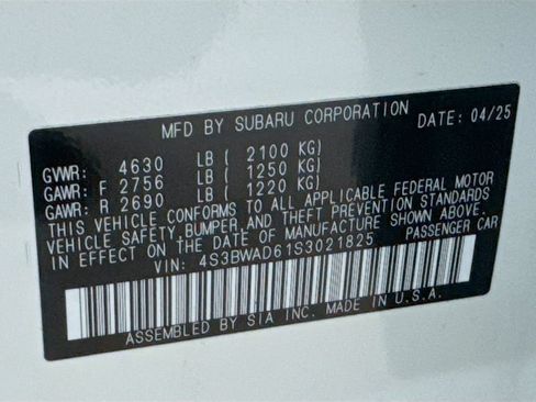 Certified 2025 Subaru Legacy Premium AWD/4WD image 28