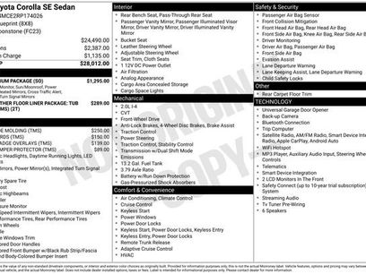 Used 2024 Toyota Corolla SE w/ SE Premium Package