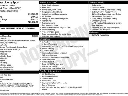 Used 2010 Jeep Liberty Sport image 3