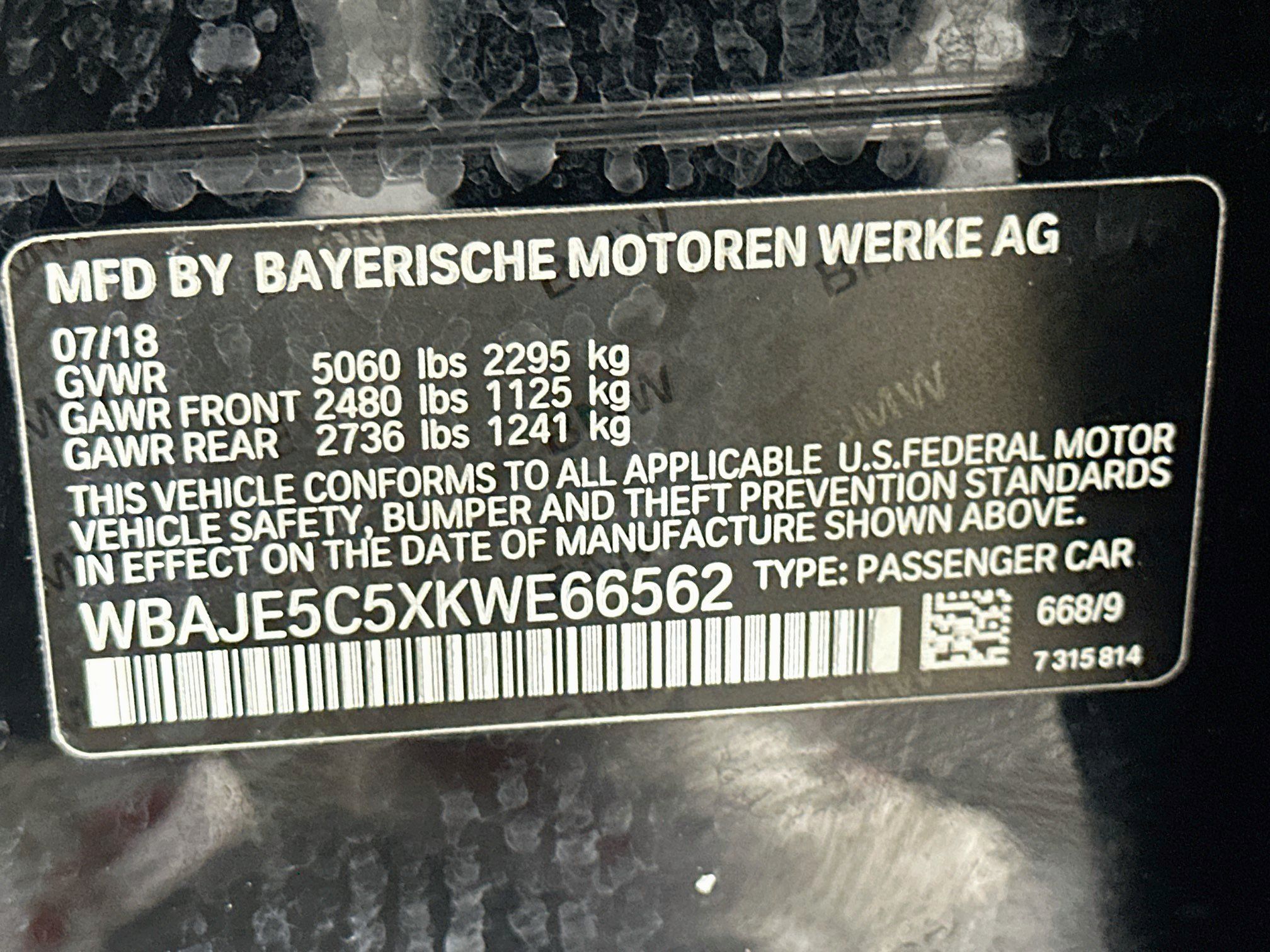 Used 2019 BMW 540i w/ Convenience Package RWD image 12