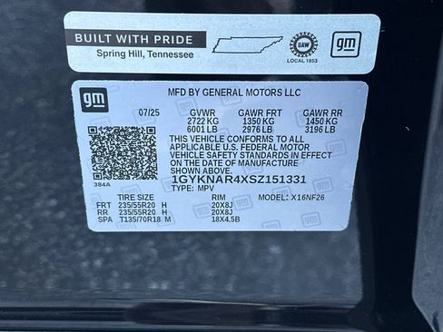 Used 2025 Cadillac XT5 Luxury w/ LPO, Red Accent Package image 41