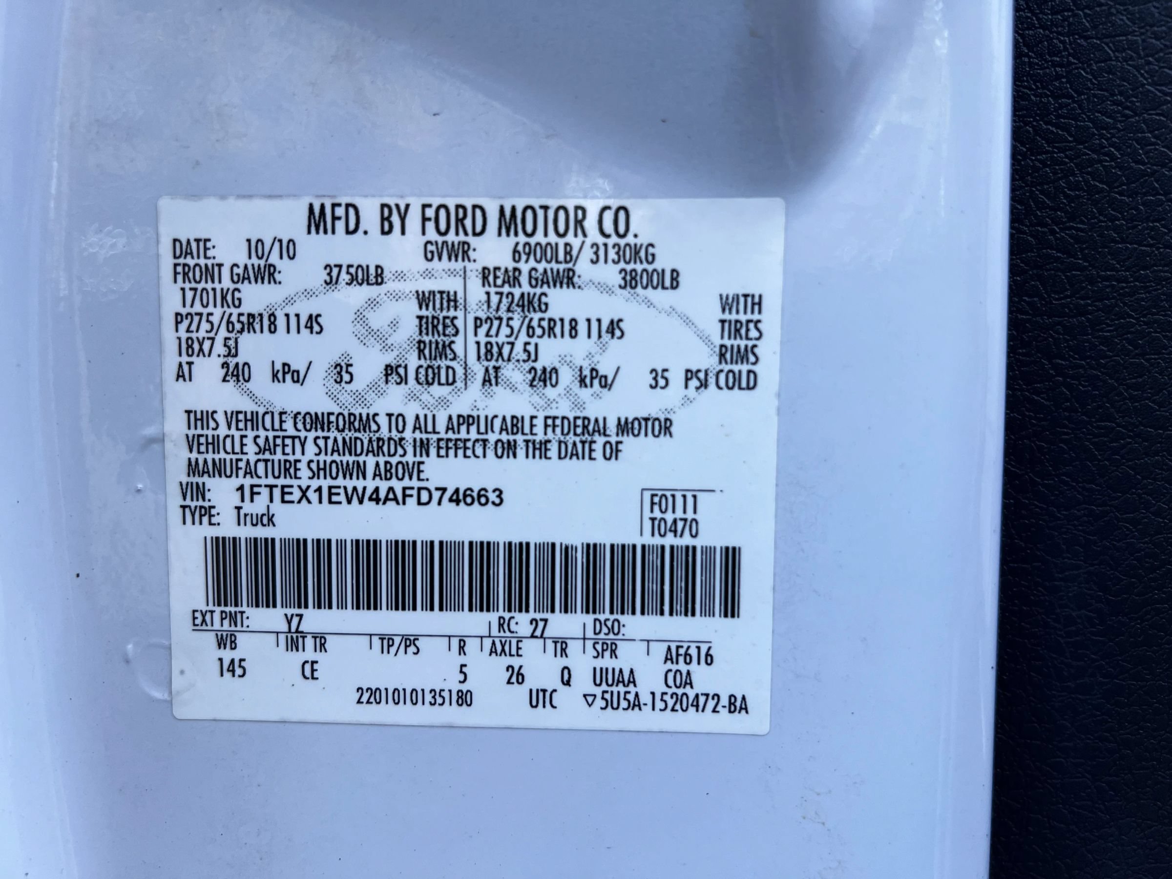 Used 2010 Ford F150 STX AWD/4WD image 10