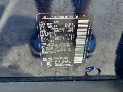 Certified 2023 Nissan Armada SL w/ Cargo Package AWD/4WD image 28