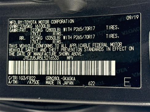 Used 2020 Toyota 4Runner SR5 image 60