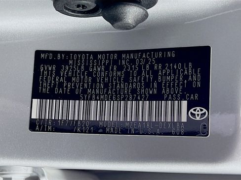 Certified 2025 Toyota Corolla LE FWD image 26