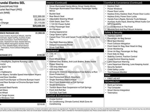 Used 2023 Hyundai Elantra SEL w/ Convenience Package image 8