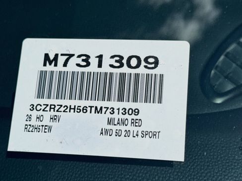 Certified 2026 Honda HR-V Sport image 24