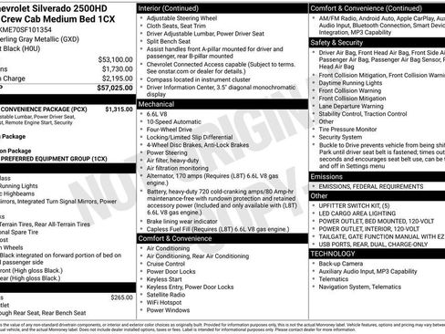 New 2025 Chevrolet Silverado 2500 Custom w/ Custom Convenience Package image 4