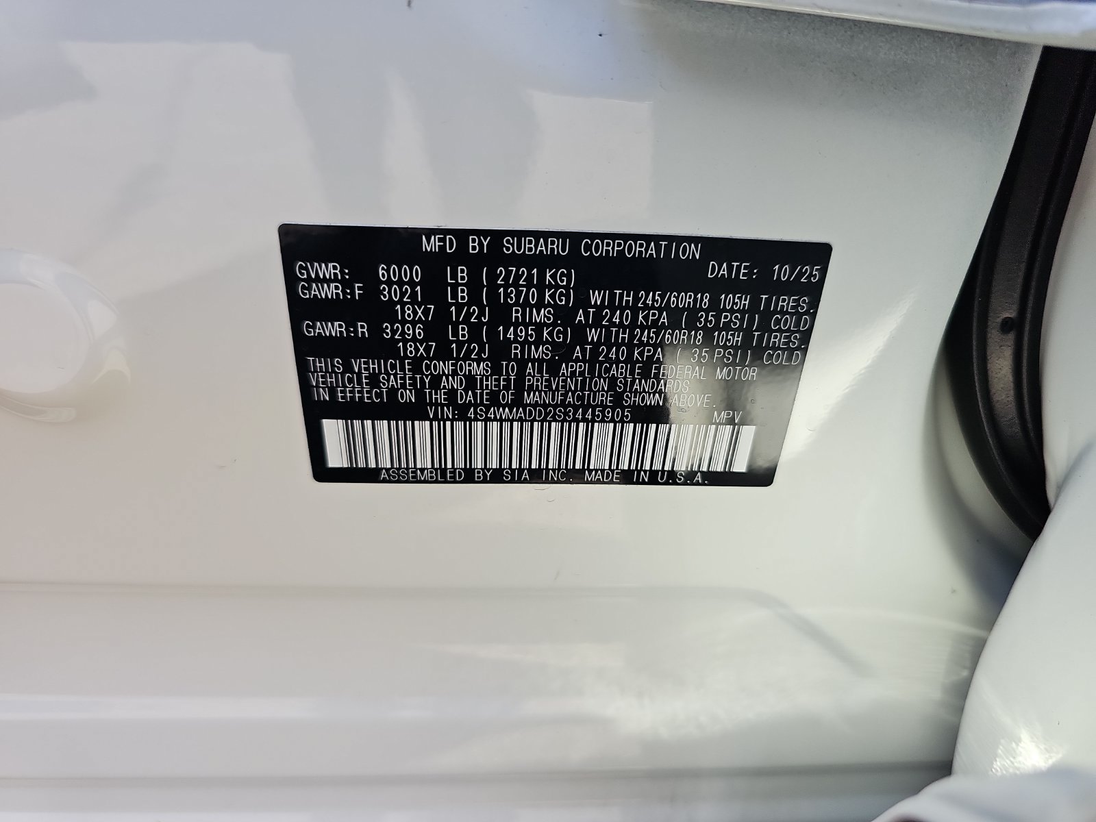 Used 2025 Subaru Ascent Premium AWD/4WD image 15