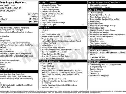 Used 2024 Subaru Legacy Premium image 17