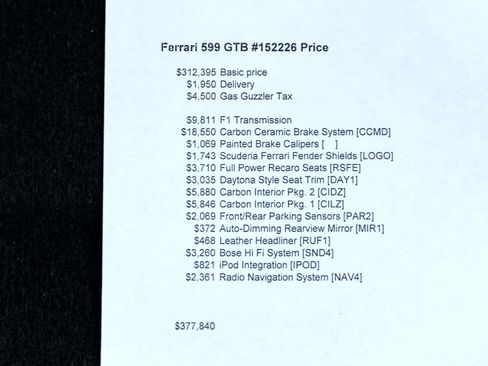 Used 2007 Ferrari 599 GTB Fiorano image 86