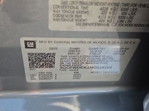 Certified 2021 Chevrolet Silverado 1500 RST w/ All Star Edition Plus RWD image 30