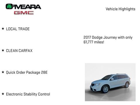 Used 2017 Dodge Journey SXT w/ Comfort/Convenience Group image 7