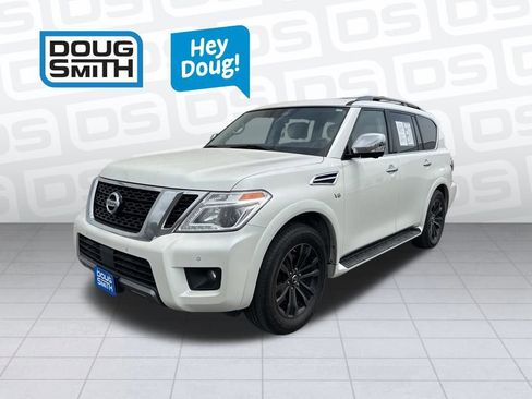 Used 2019 Nissan Armada Platinum w/ Captain's Chairs Package AWD/4WD image 3