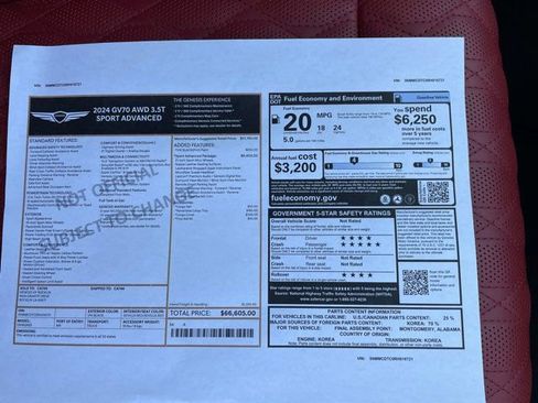 Used 2024 Genesis GV70 3.5T Sport w/ Sport Advanced Package image 25