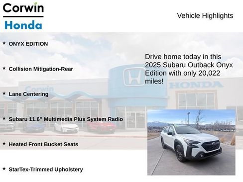 Used 2025 Subaru Outback Onyx Edition image 6