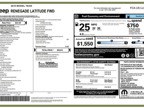 Used 2019 Jeep Renegade Latitude image 3