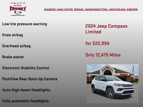 Used 2024 Jeep Compass Limited AWD/4WD image 20