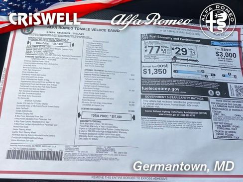 New 2024 Alfa Romeo Tonale Veloce image 51