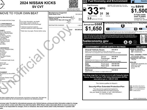 Used 2024 Nissan Kicks SV FWD image 2