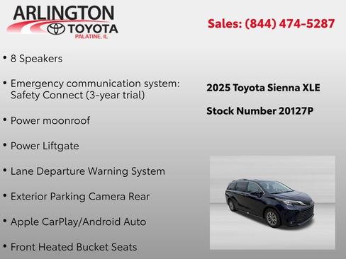 Used 2025 Toyota Sienna XLE FWD image 4