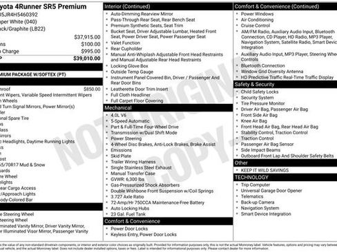 Used 2017 Toyota 4Runner SR5 Premium image 11