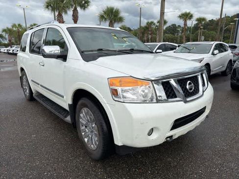 Used 2015 Nissan Armada Platinum w/ 2nd Row Captain Seat Package RWD image 13