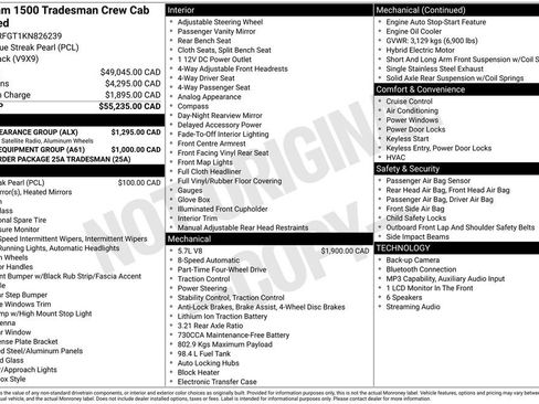 Used 2019 RAM 1500 Tradesman w/ SXT Appearance Group AWD/4WD image 42