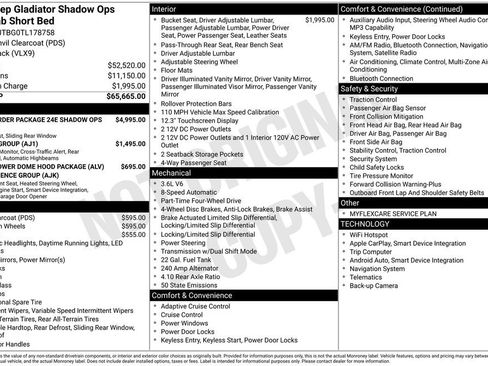 New 2026 Jeep Gladiator Mojave AWD/4WD image 7