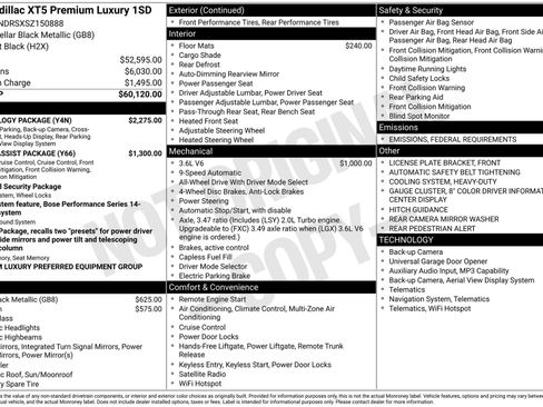 New 2025 Cadillac XT5 Premium Luxury w/ Technology Package image 41