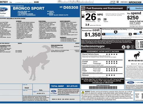 Used 2022 Ford Bronco Sport Big Bend AWD/4WD image 2