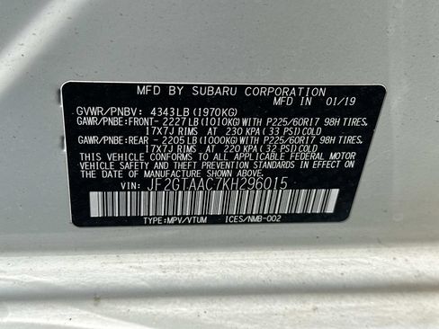 Used 2019 Subaru Crosstrek 2.0i AWD/4WD image 18