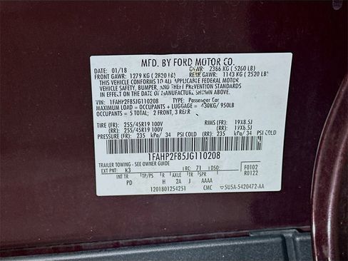 Used 2018 Ford Taurus Limited image 36