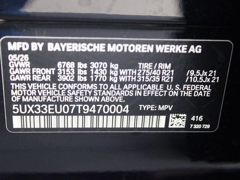 New 2026 BMW X5 M60i AWD/4WD image 29