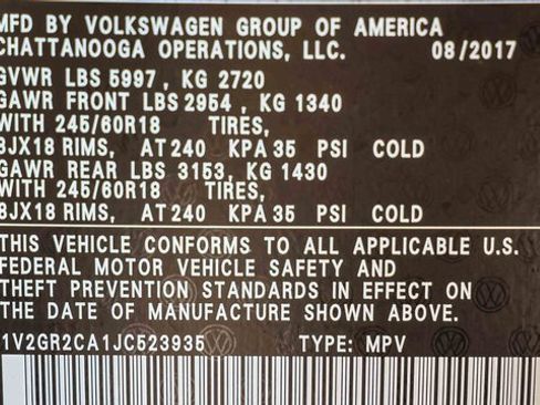 Used 2018 Volkswagen Atlas S image 29