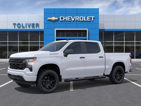 New 2026 Chevrolet Silverado 1500 Custom w/ Turbomax Blackout Package AWD/4WD image 2