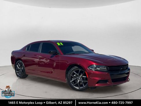Used 2021 Dodge Charger SXT w/ Blacktop Package RWD image 1
