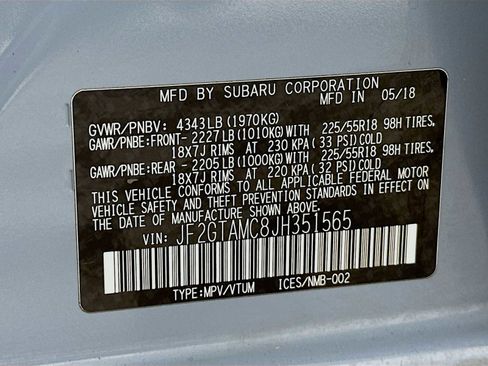 Used 2018 Subaru Crosstrek 2.0i Limited image 30