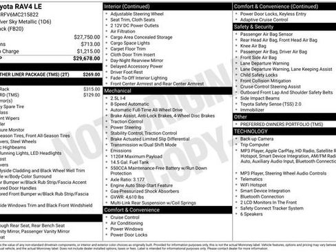 Certified 2021 Toyota RAV4 LE AWD/4WD image 31
