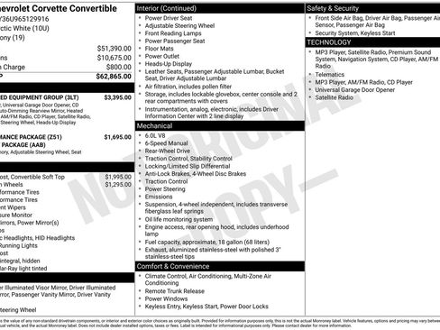 Used 2006 Chevrolet Corvette Convertible w/ Preferred Equipment Group RWD image 30