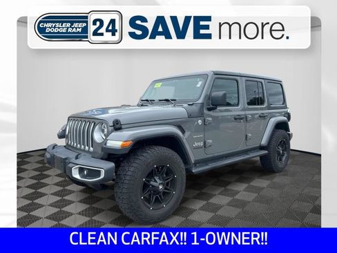 Certified 2020 Jeep Wrangler Unlimited Sahara w/ Dual Top Group AWD/4WD image 1