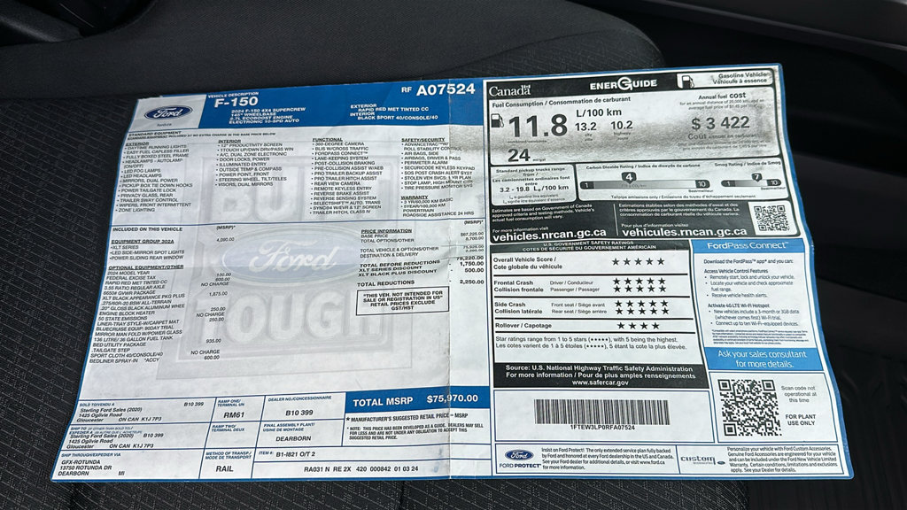 Used 2024 Ford F150 XLT w/ Equipment Group 302A MID AWD/4WD image 30