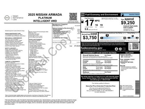Certified 2025 Nissan Armada Platinum AWD/4WD image 29