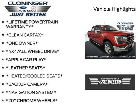 Used 2023 Ford F150 Lariat w/ Equipment Group 502A High AWD/4WD image 3
