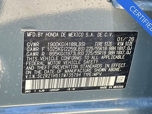 Certified 2026 Honda HR-V Sport image 33