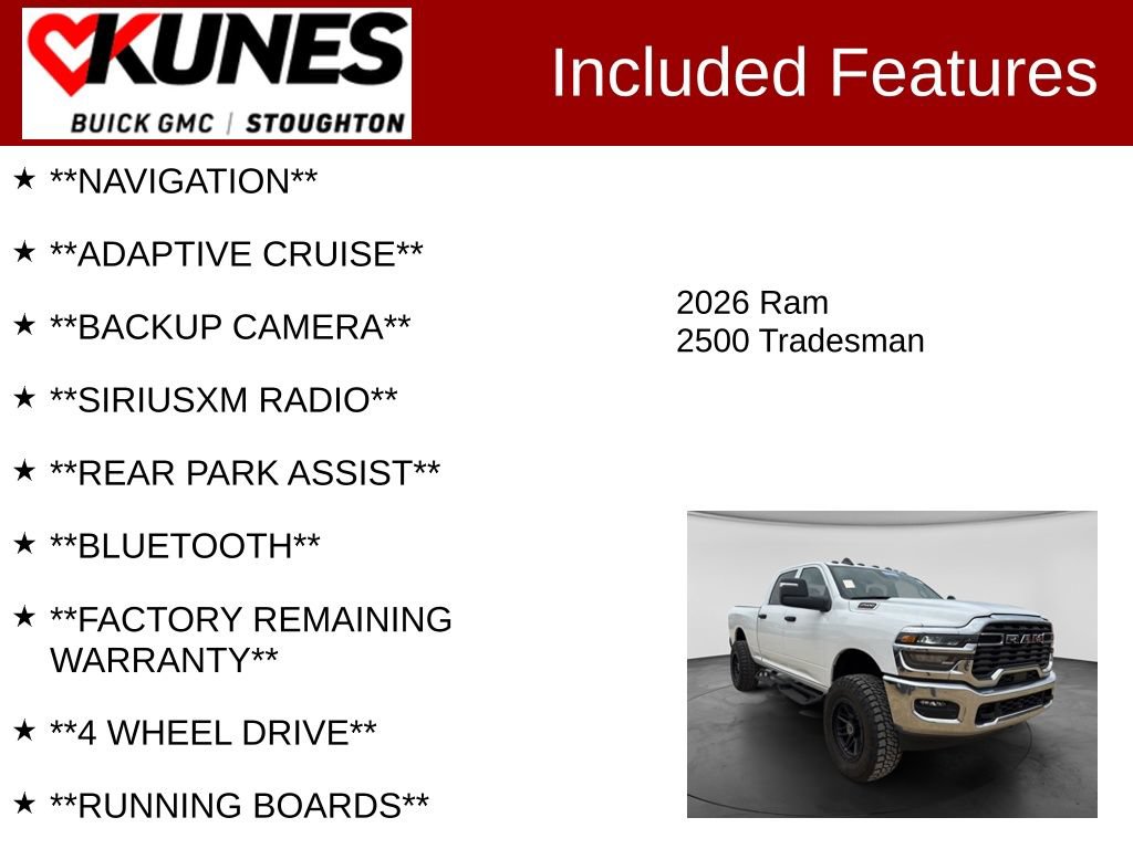 Used 2026 RAM 2500 Tradesman AWD/4WD image 2