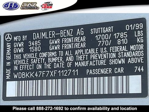 Used 1999 Mercedes-Benz SLK 230 image 14