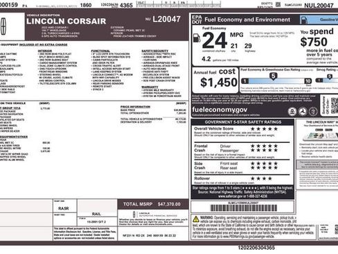 Used 2022 Lincoln Corsair AWD w/ Premium Package image 10